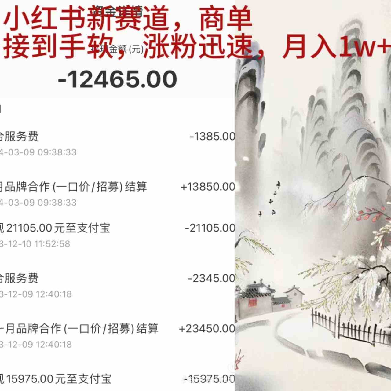 （精品）小红书新赛道，商单接到手软，涨粉迅速，月入1w+