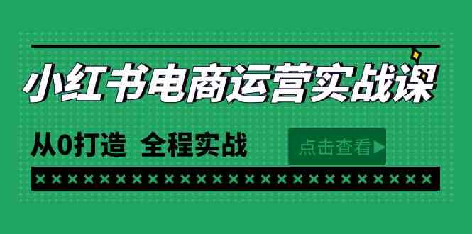 （精品）最新小红书·电商运营实战课，从0打造  全程实战（65节视频课）