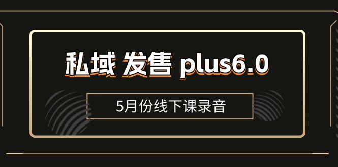 （精品）私域 发售 plus6.0【5月份线下课录音】/全域套装 sop流程包，社群发售…