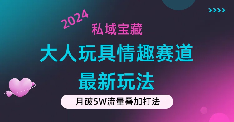 （精品）私域宝藏：大人玩具情趣赛道合规新玩法，零投入，私域超高流量成单率高